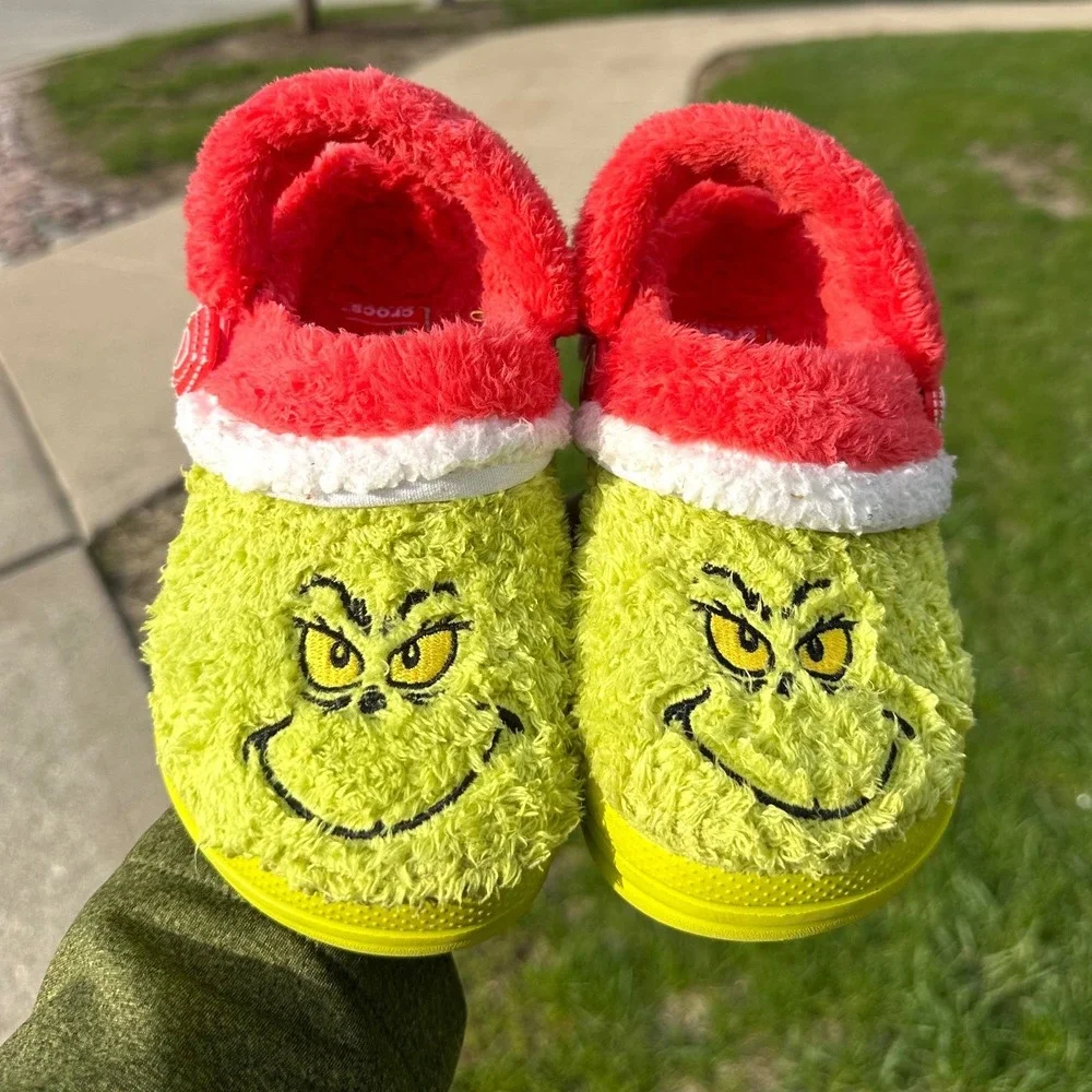 Crocs‎ x The Grinch Little Kids Classic Lined Clogs Little Kids Size 13 Shoes